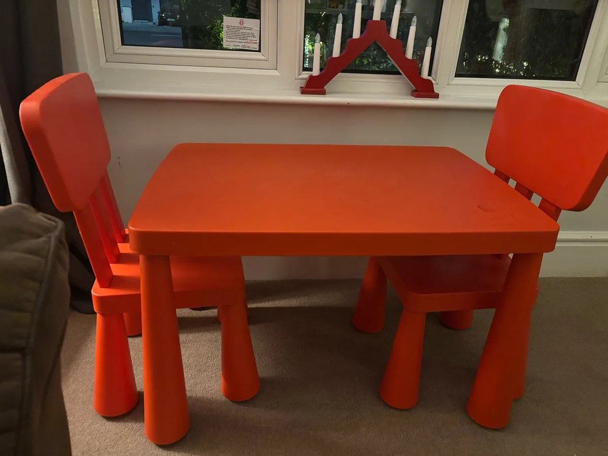 Kids IKEA table and chairs