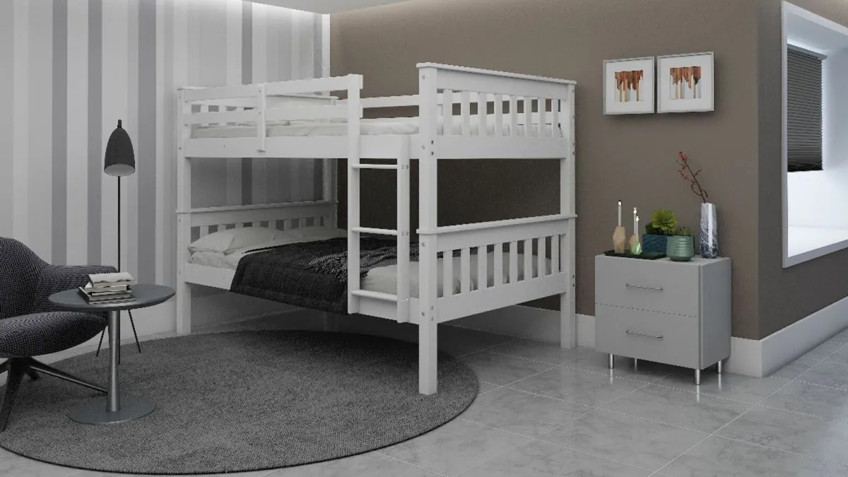Quad Bunk Bed – 4ft Double Top & Bottom – €499 - Image 2