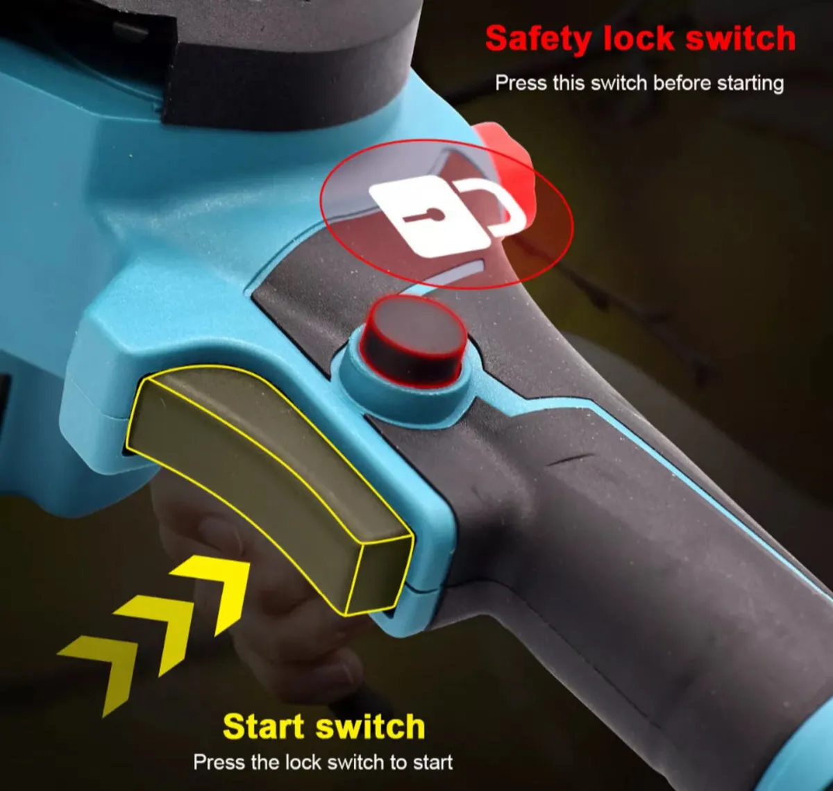 8 inch Cordless Mini Chainsaw & 2 Batteries NEW - Image 2