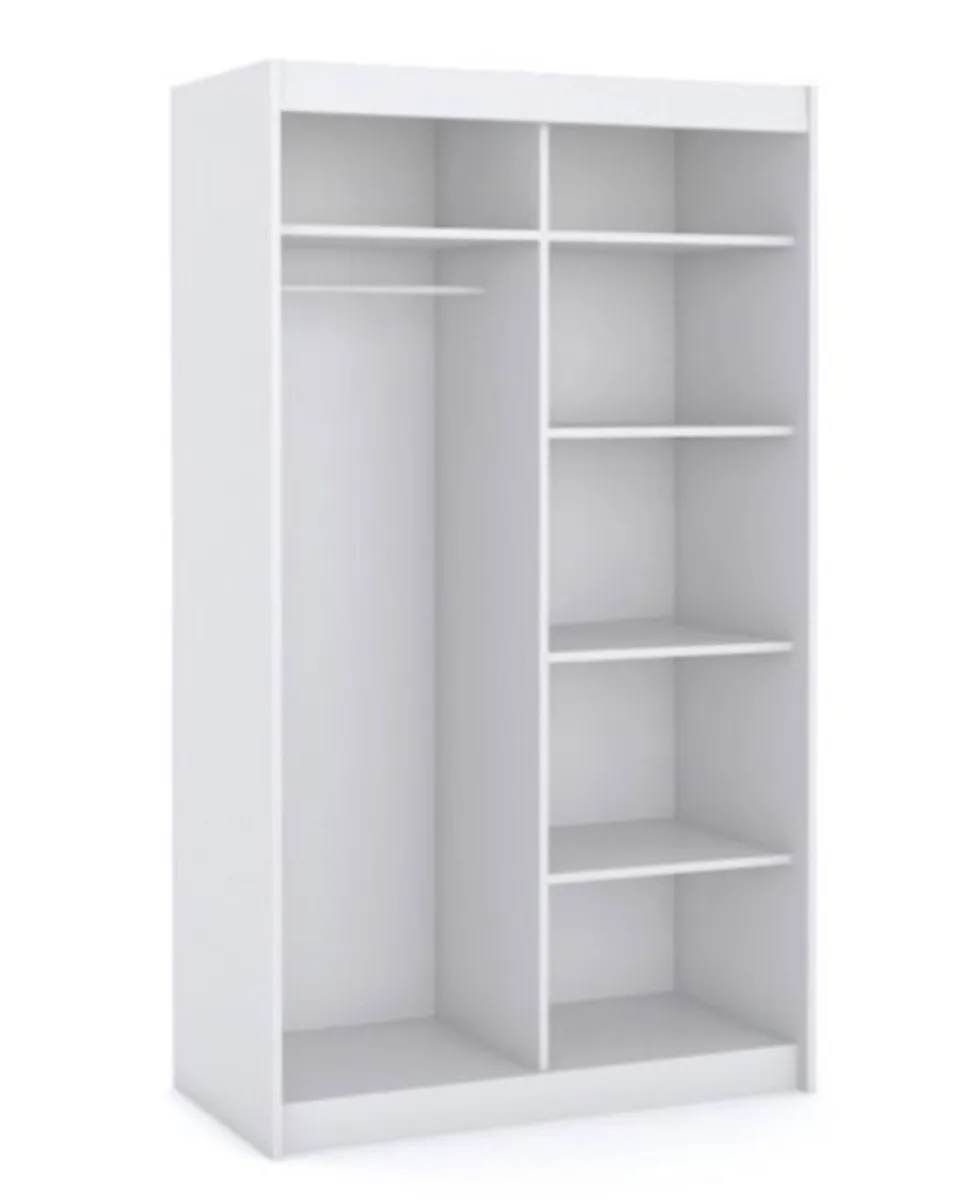 Wardrobe KARO 100cm White *FREE DELIVERY - Image 3
