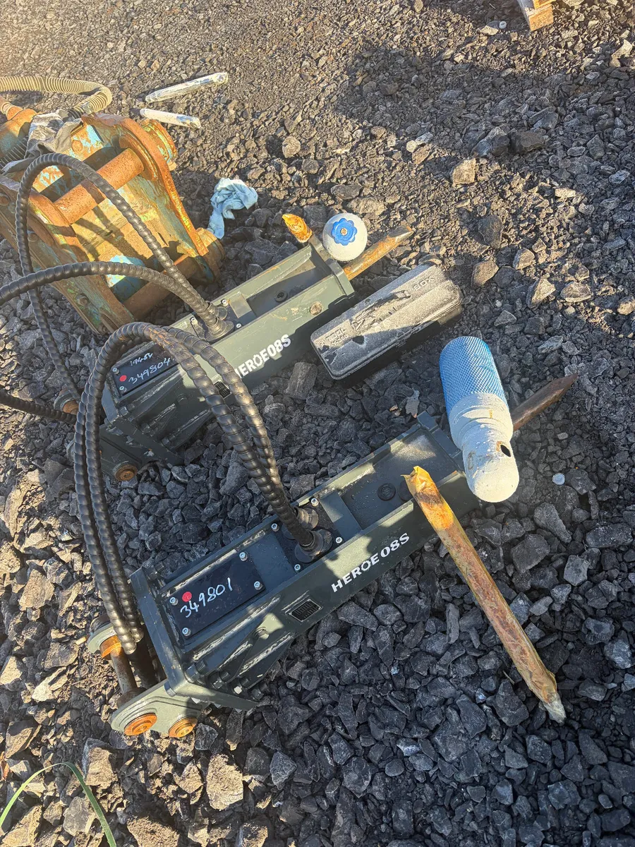 Unused heroe breakers to suit 0.6 - 1.3t diggers - Image 2