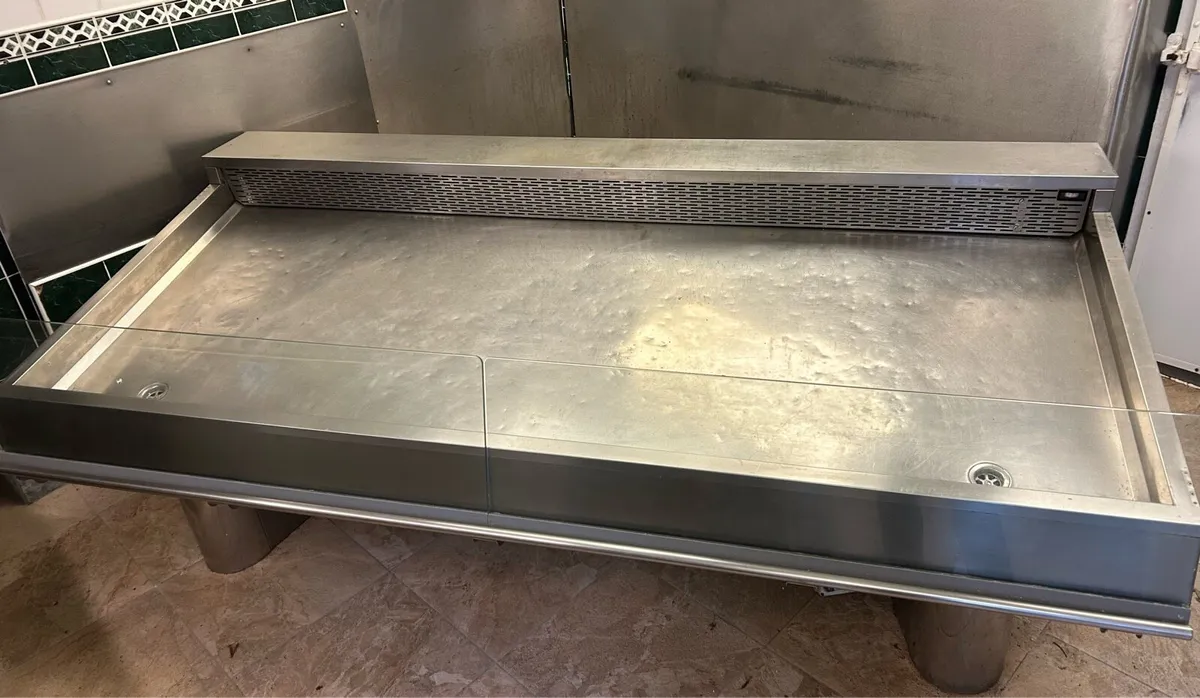 Fish / meat refrigerated stainless steel display - Image 2