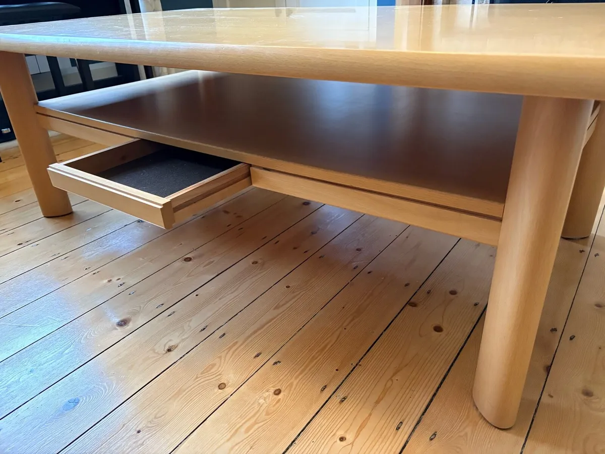 Hardwood Skovby coffee table - Image 4