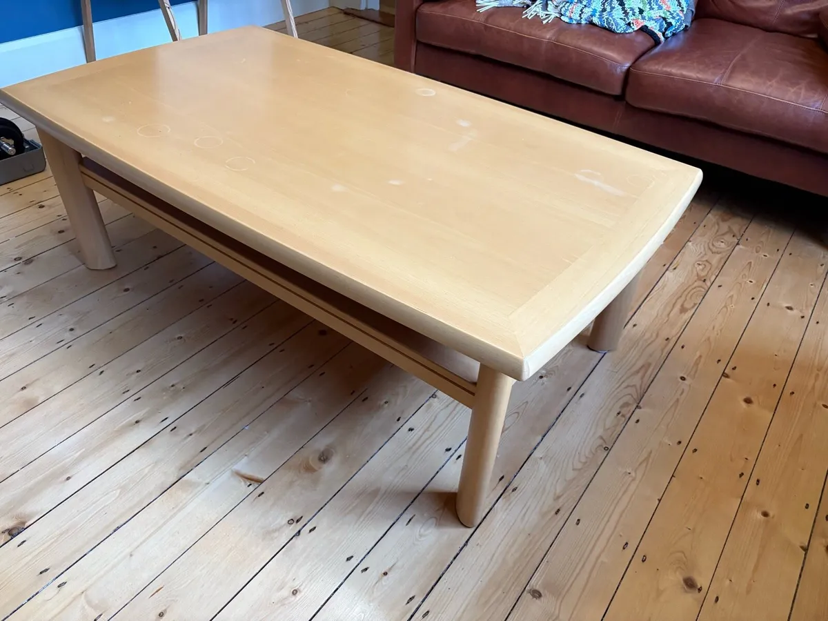 Hardwood Skovby coffee table - Image 1