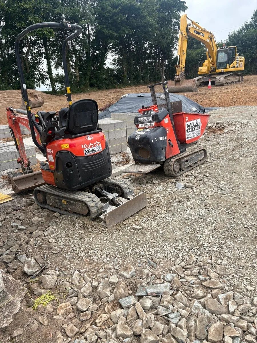 Mini digger hire/ cheery piker - Image 2