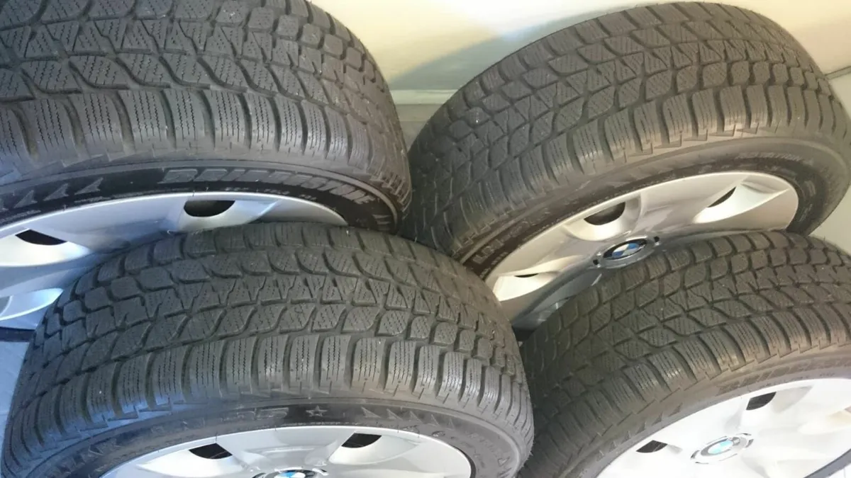 Winter Tyres 195/55/R16 with BMW Wheel & Trims - Image 2