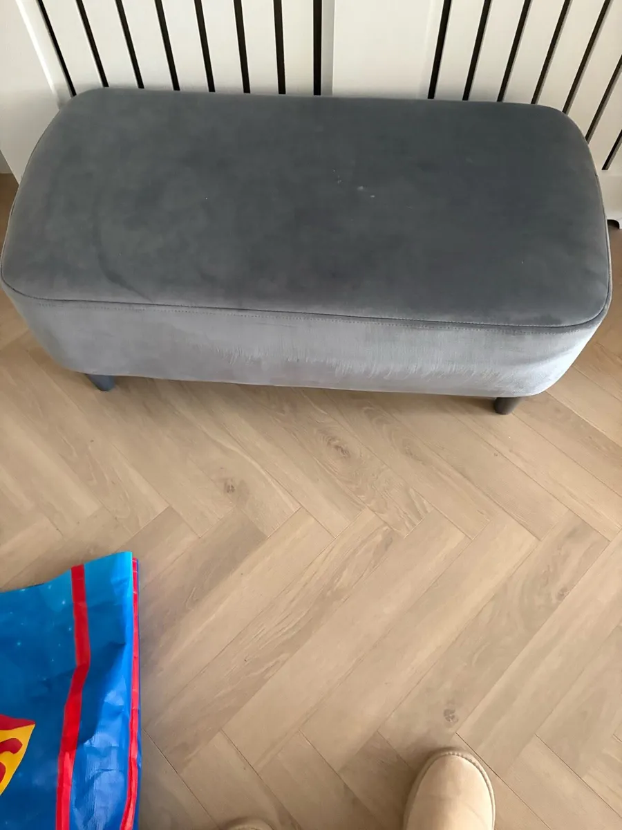 2x couch for sale (with poof and side table) - Image 3
