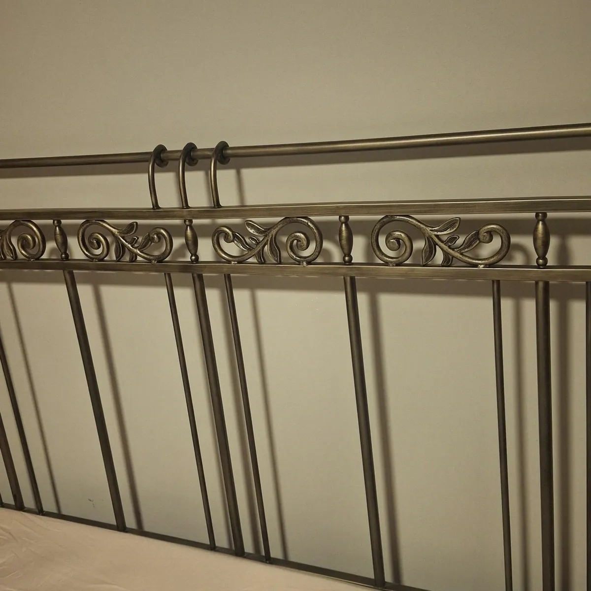 Bed Frame Antique Chrome King Size - Image 3