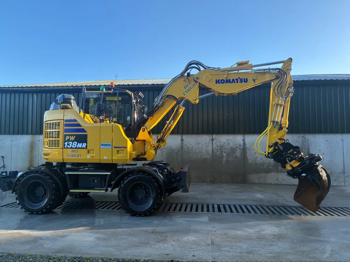Komatsu PW138 & Engcon tilt-rotator - Image 4