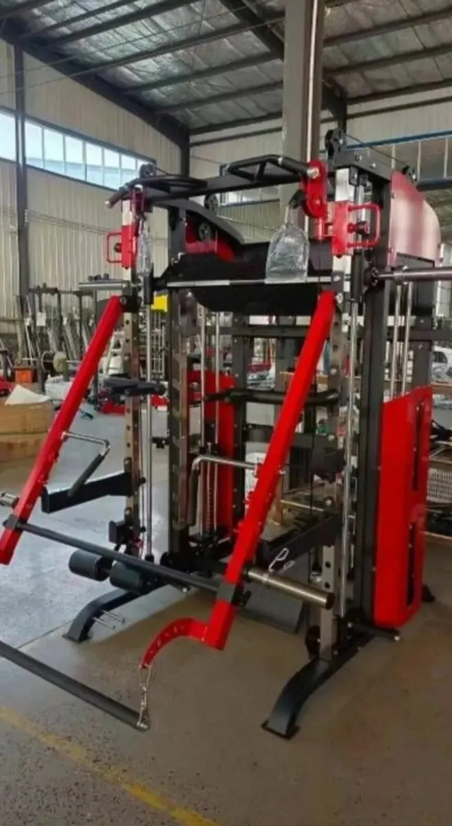 PRICE DROP 3 in 1 Smith machine rack dual pulley - Image 1
