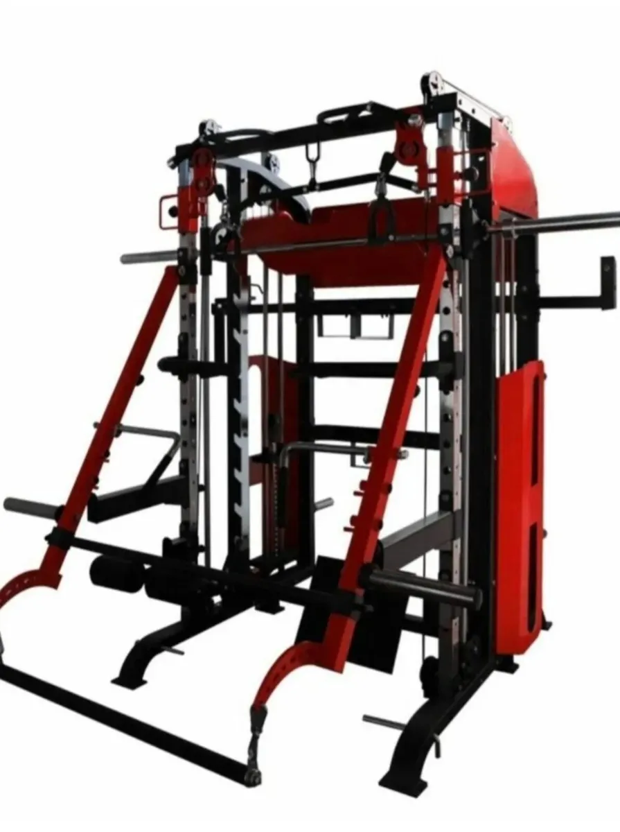 PRICE DROP 3 in 1 Smith machine rack dual pulley - Image 2