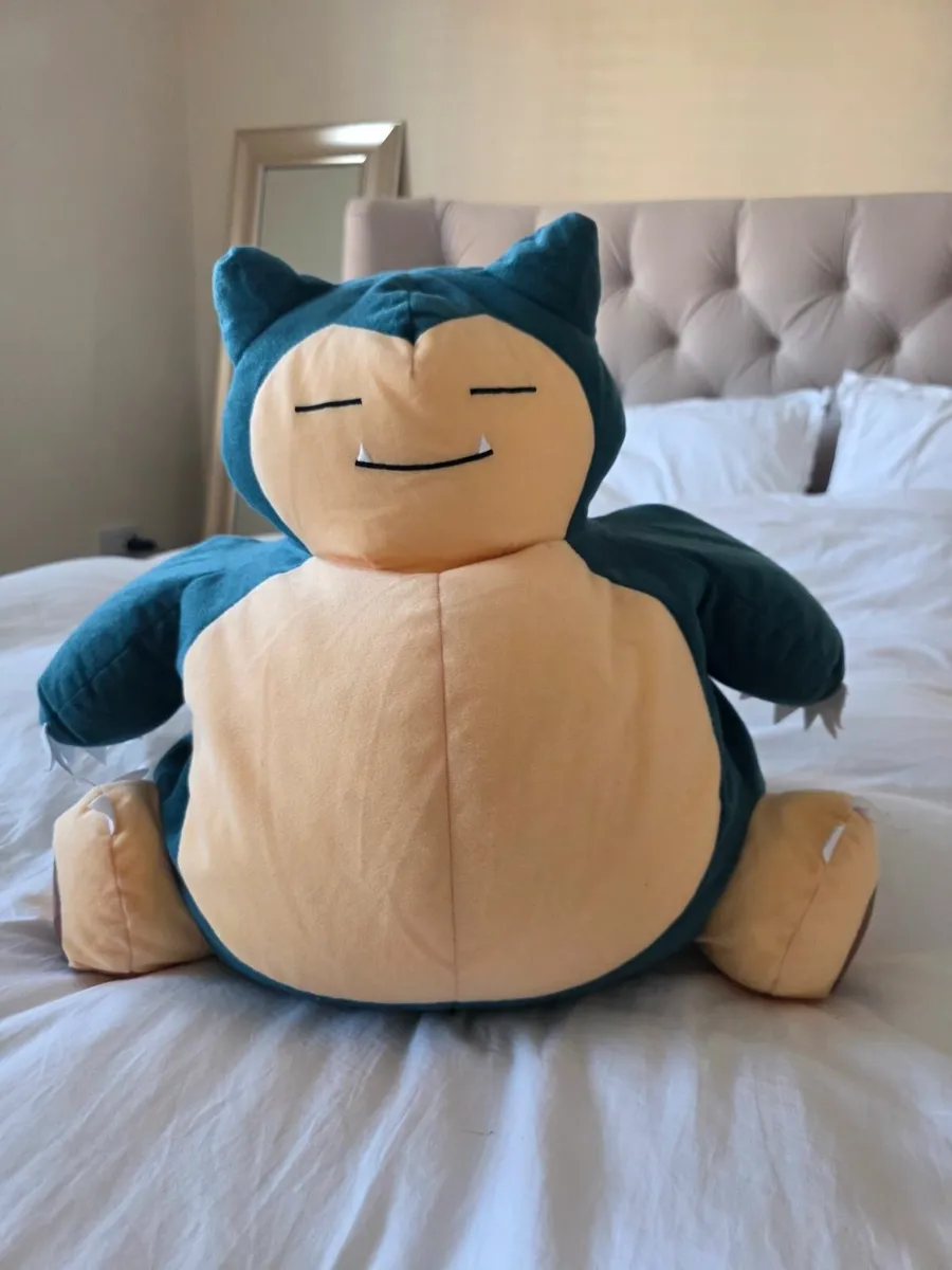Large 20" pokemon plush-Eevee & Snorlax official - Image 4