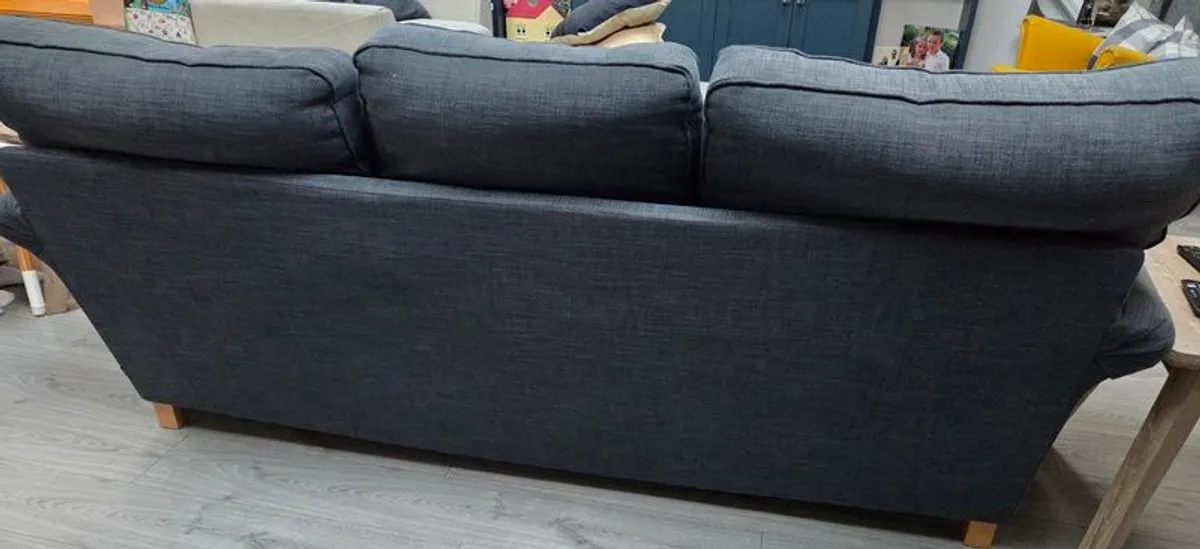 3 Seater Navy Couch - Image 3