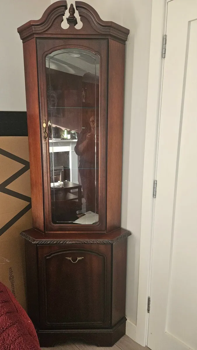 Corner cabinet(Mahogany) - Image 4