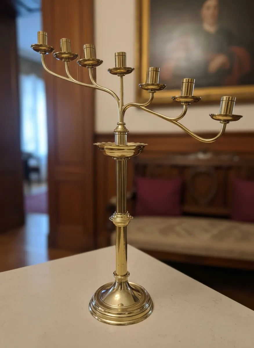 Ecclesiastical candle holder POSTAGE AVAILABLE