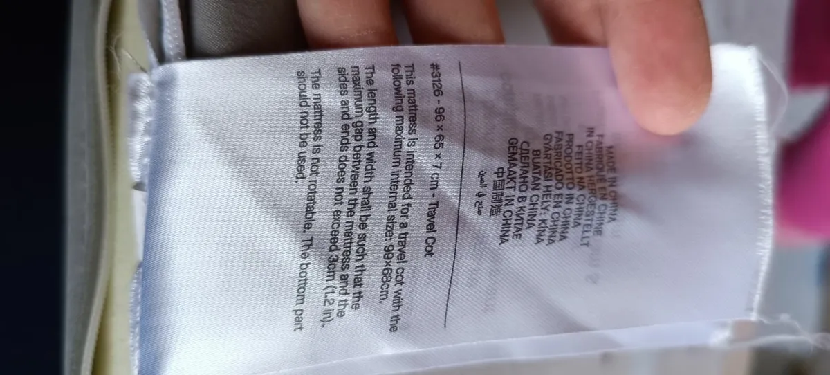 Travel cot mattress - Image 4