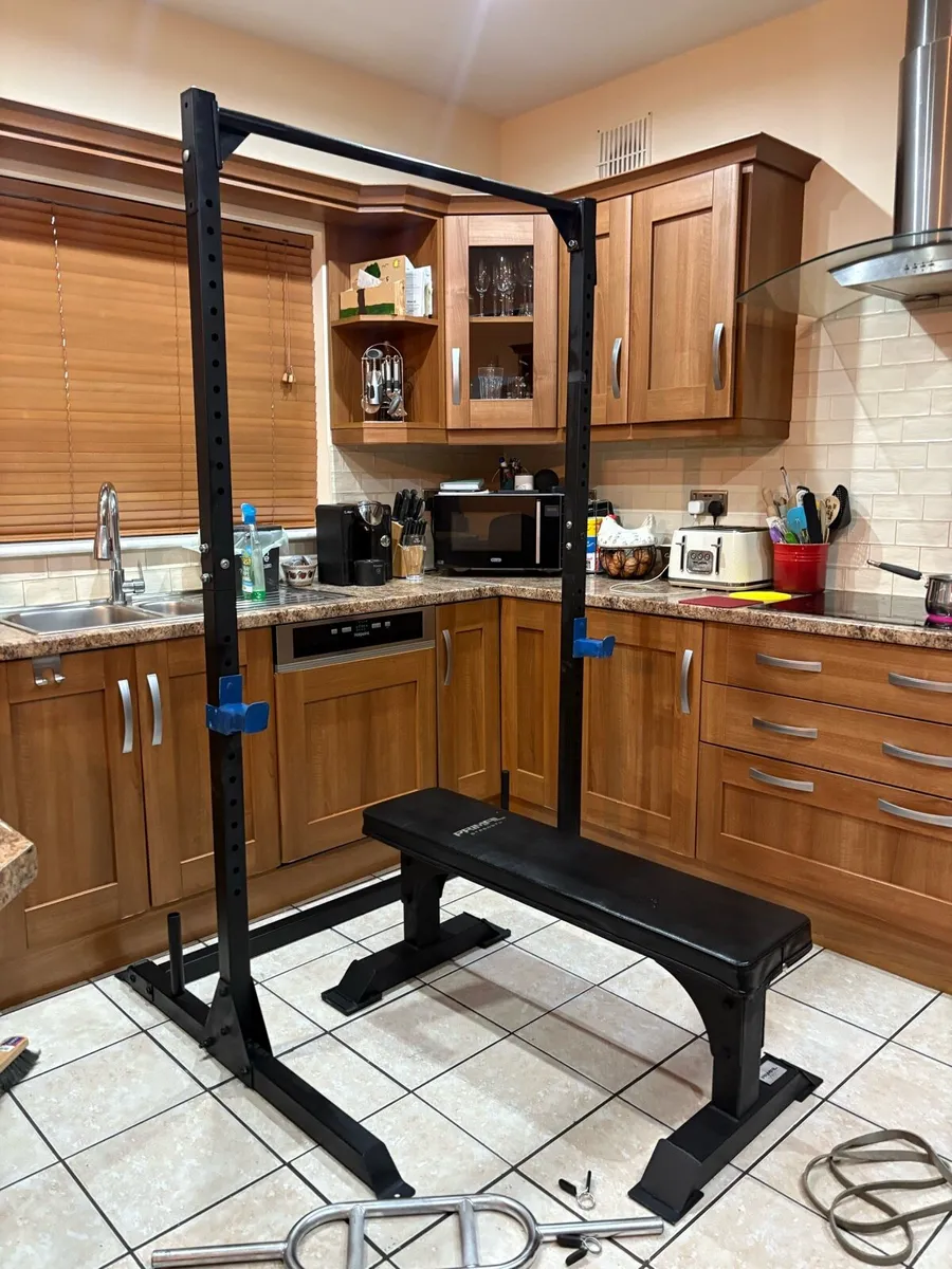 CHEAP OLYMPIC WEIGHT SET UP, BENCH, SQUAT, WEIGHTS - Image 4