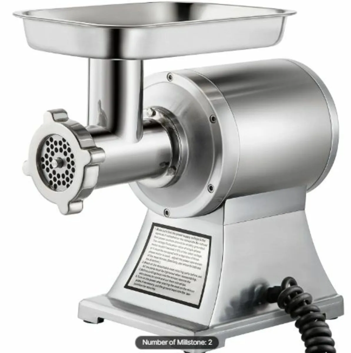 8500W Commercial Stainless Steel 204.1 kg Meat - Image 2