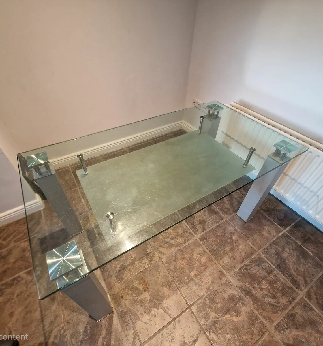 Glass Kitchen Table - Image 1