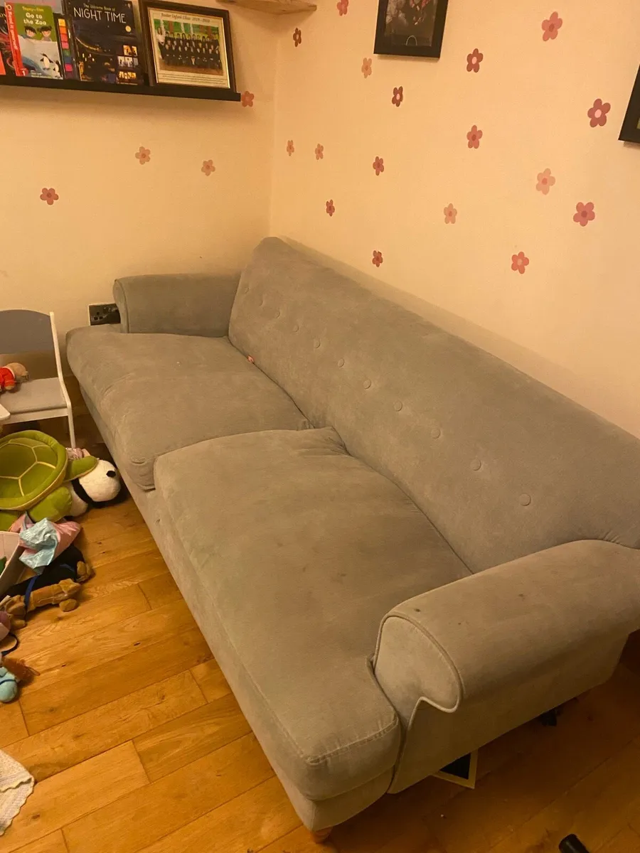 7 ft couch and arm chair - Image 1