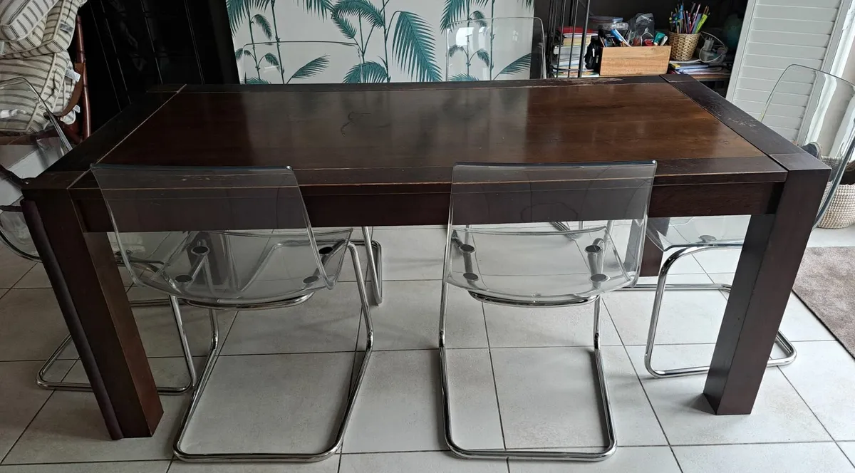 Free Extendable Walnut Dining table - Image 2