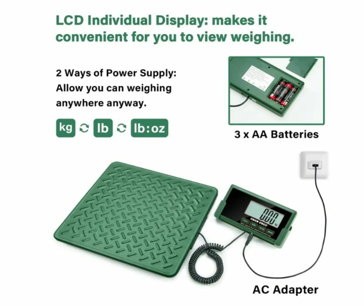 200kg Weighing scales, We deliver, Irish stock - Image 2