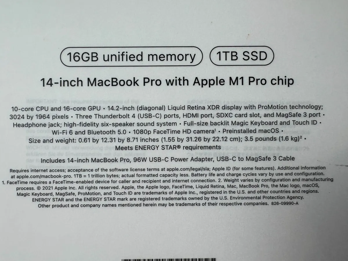 MacBook Pro 14” M1 Pro | 16GB | 1TB SSD |Excellent - Image 3