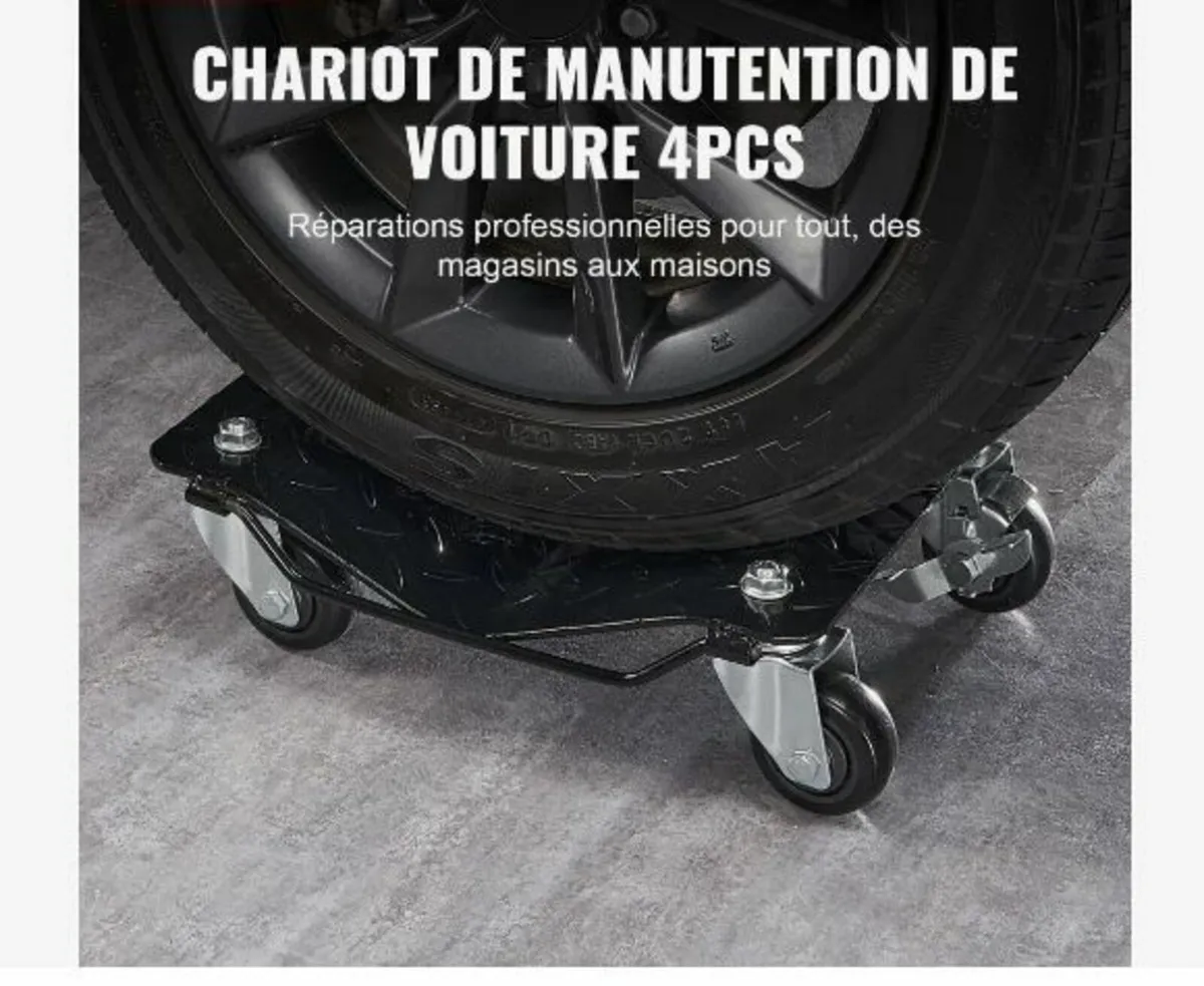 Car Dolly Wheel Tire Dolly 4 PCS - Image 2