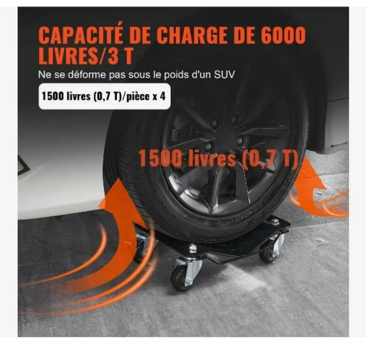 Car Dolly Wheel Tire Dolly 4 PCS - Image 4