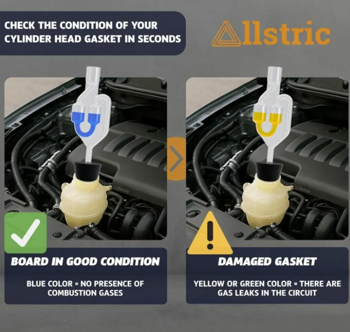 Head Gasket Test Kit, CO₂ Combustion Leak Detector - Image 2