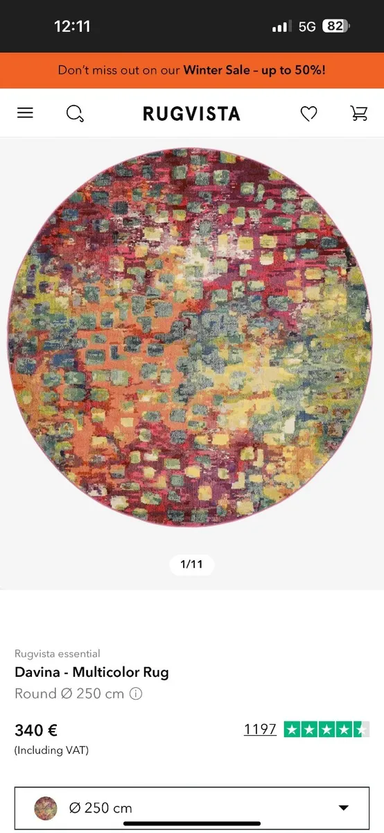 Round rug 250cm - Image 2
