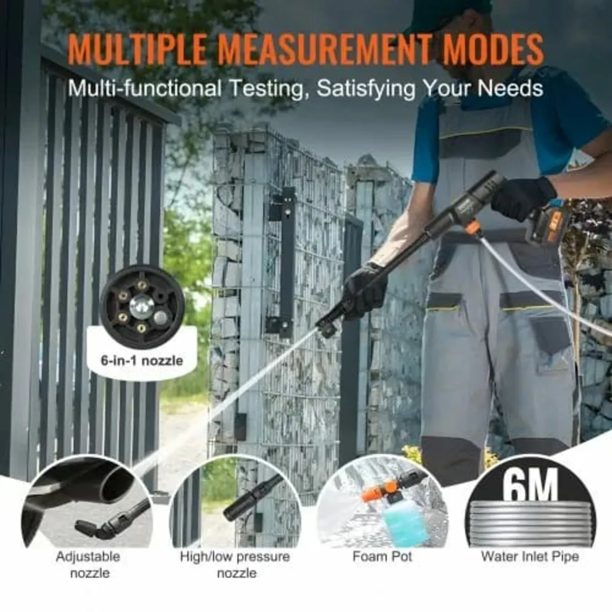 Cordless Pressure Washer, 652-PSI 1.0 GPM Portable - Image 4