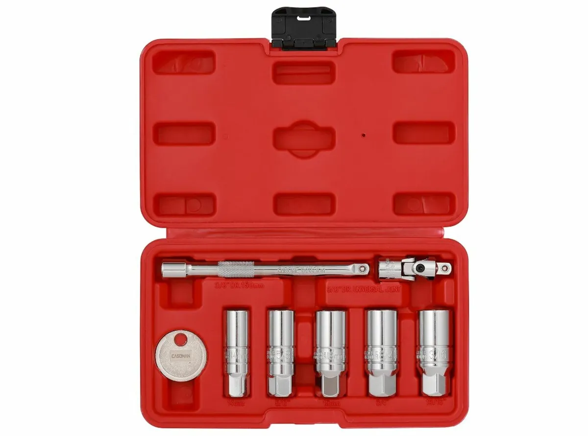 CASOMAN 3/8-Inch Drive Spark Plug Socket Set - Image 1