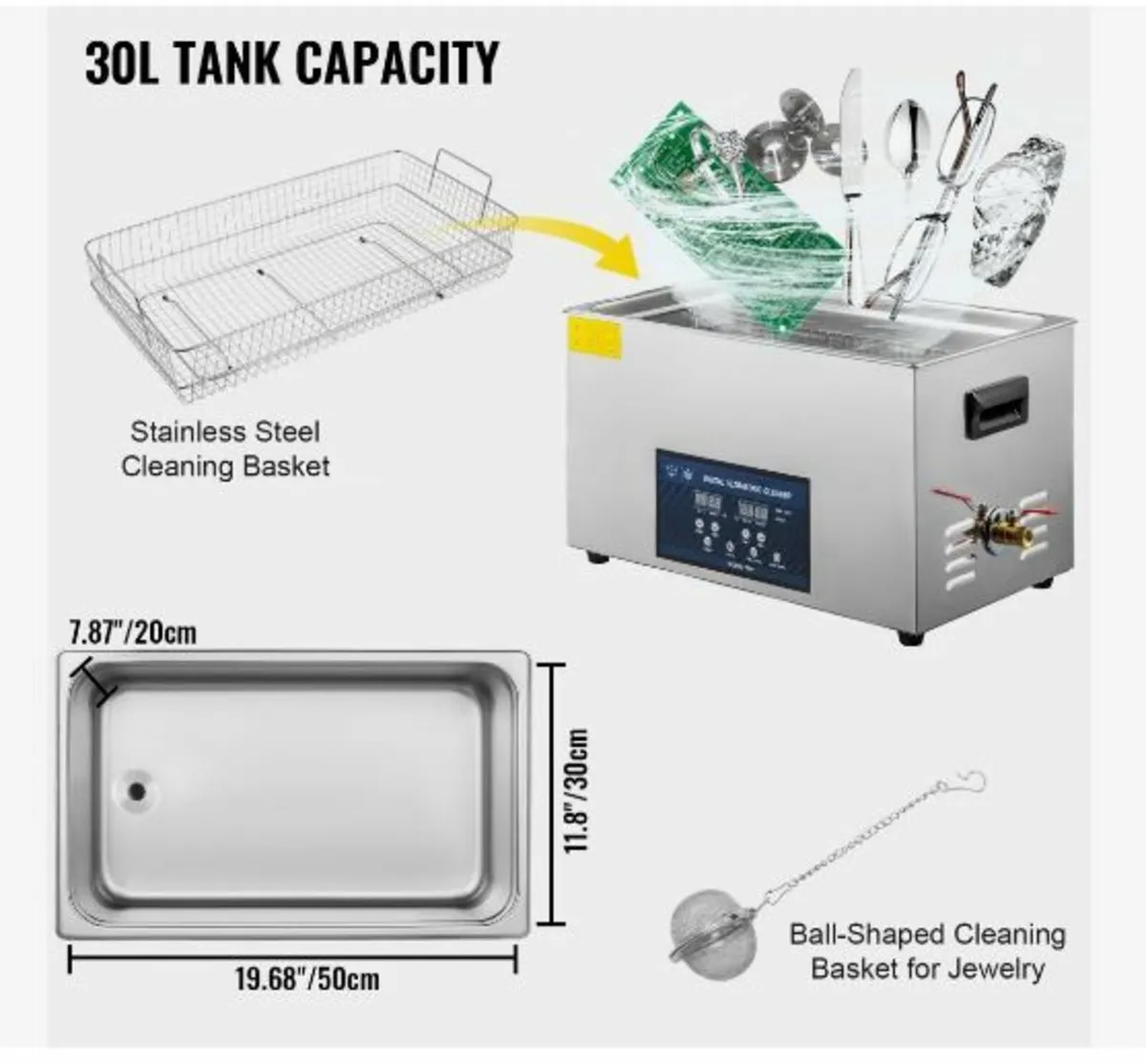 30L Ultrasonic Cleaner Dual Frequency Ultrasonic - Image 4
