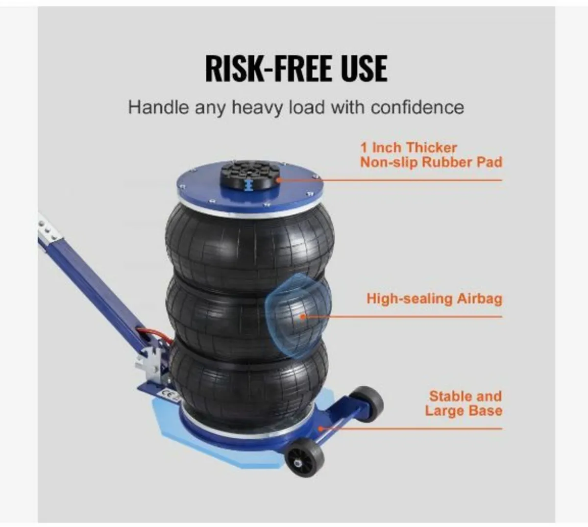 Air Jack, 5 Ton/11000 lbs Triple Bag Air Jack - Image 4