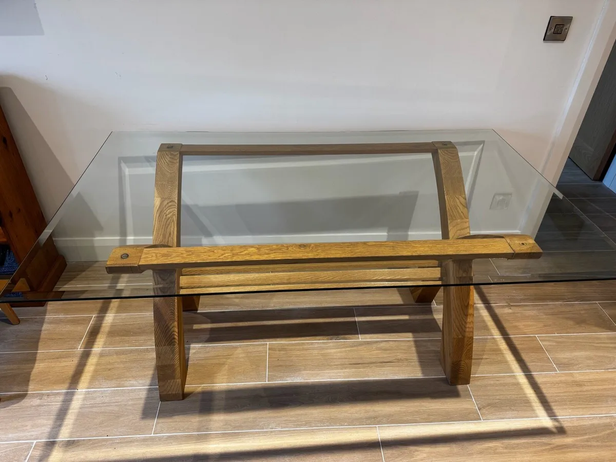 Glass top Dining Table - Image 2