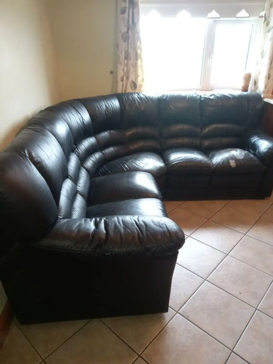Leather Corner Sofa - Image 2