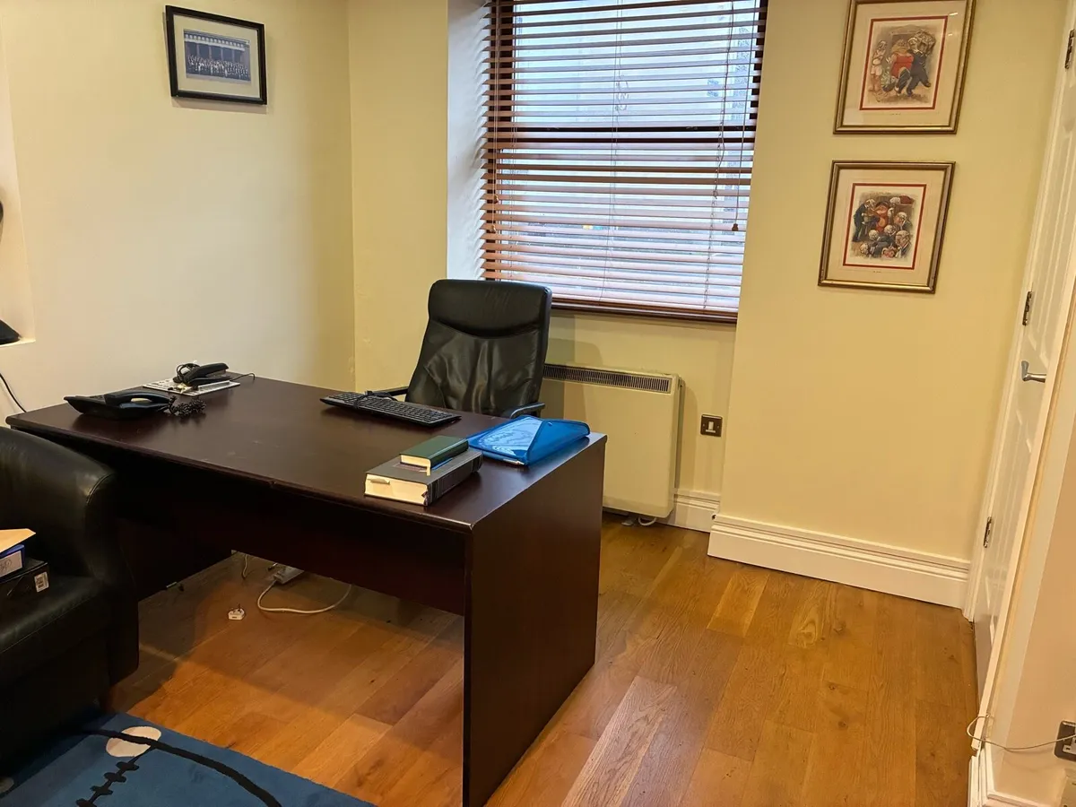 Solid teak office desk - Image 3