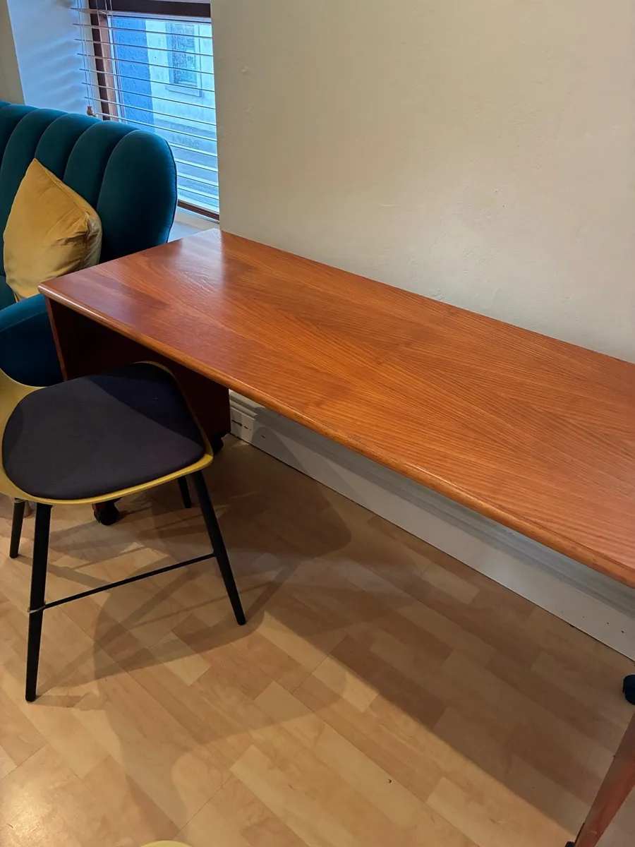 Office desk solid teak - Image 1