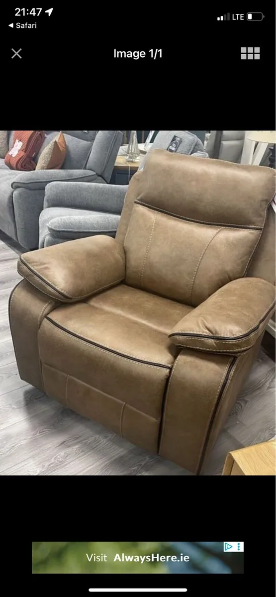 Brand new Rubin recliner chair reduced