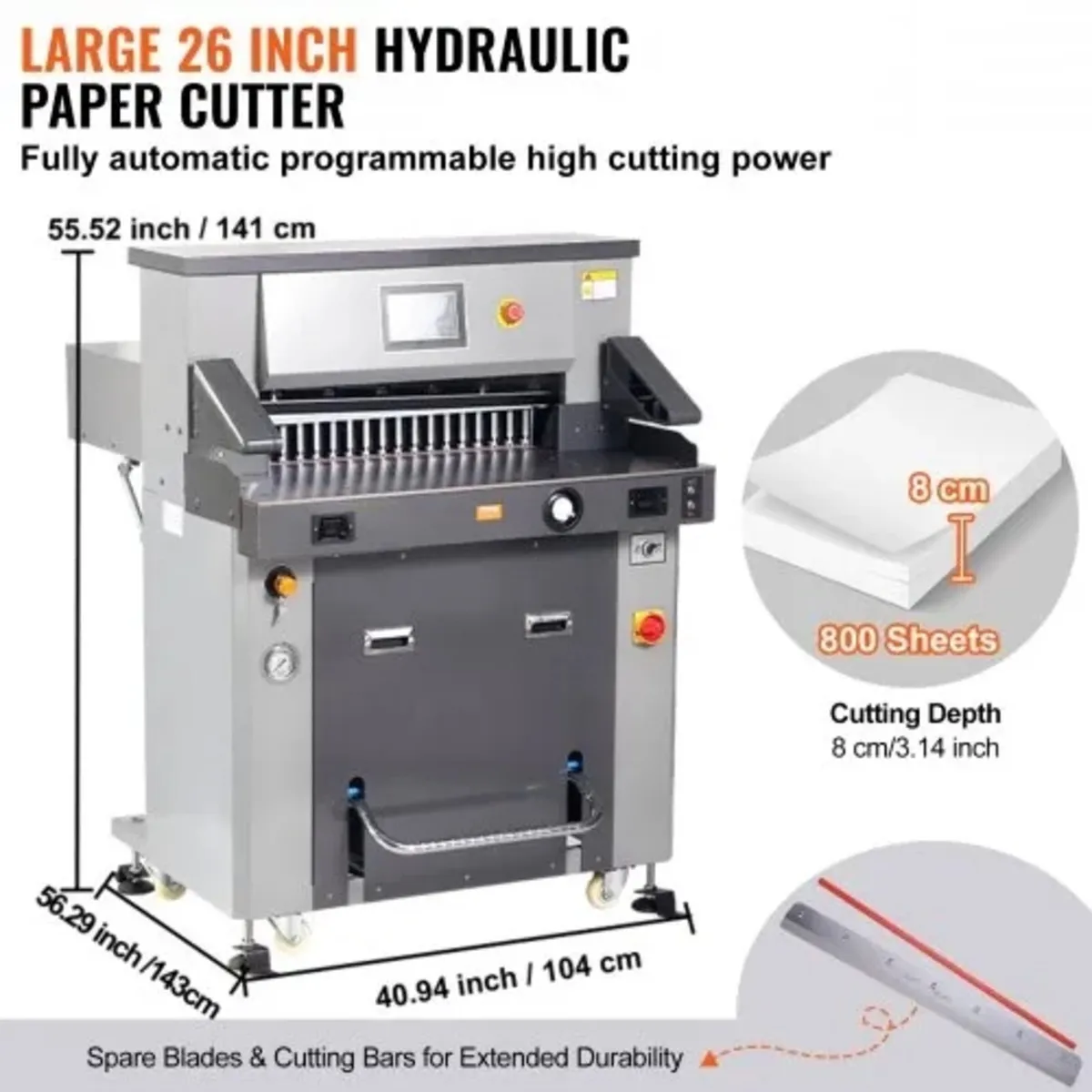 Electric Hydraulic Paper Cutter 660.4 mm Cutting W - Image 2