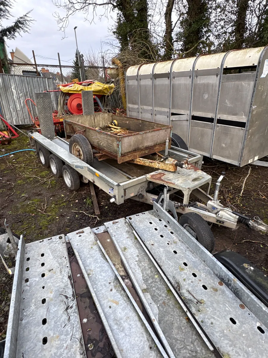 Ifor Williams 12ft plant trailer - Image 1