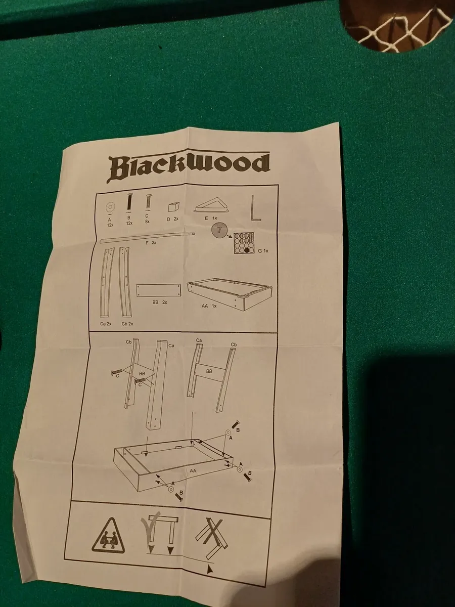 Blackwood 4Foot Kids Pool Table - Image 3