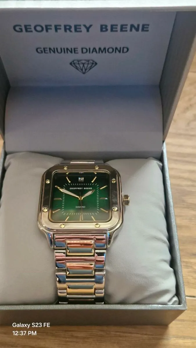 Geoffery Beene Diamond Two-Tone Bracelet 41mm - Image 1