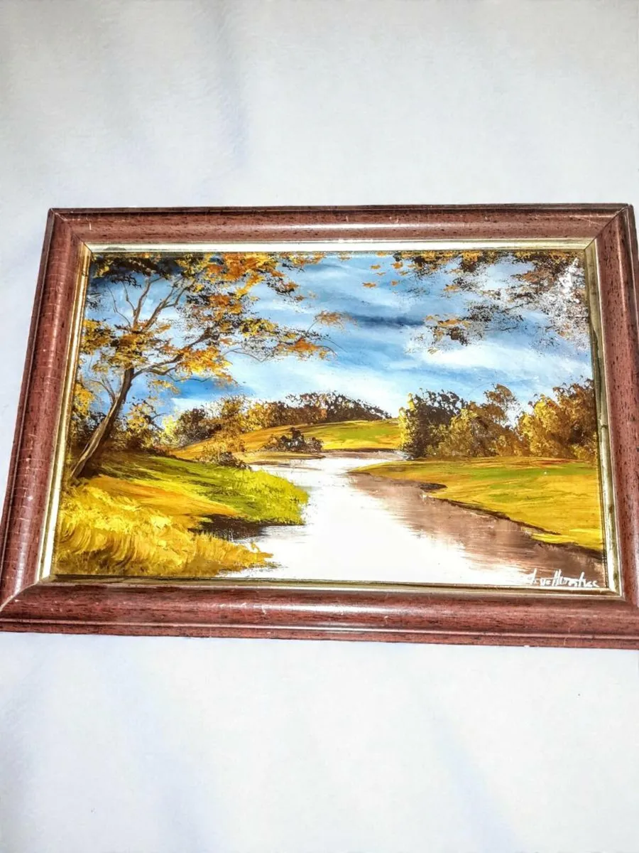 Clive Hughes oil painting on canvas - Image 1