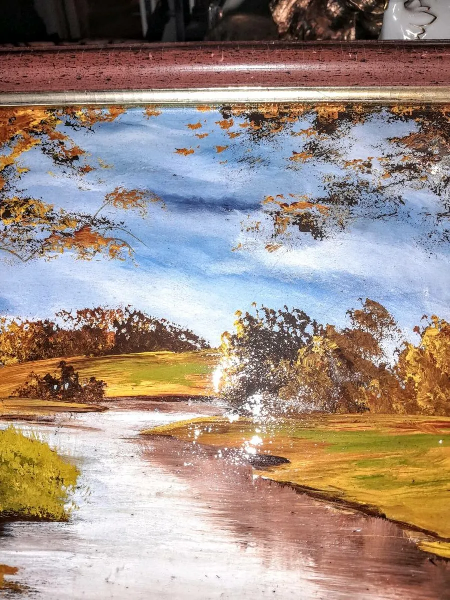 Clive Hughes oil painting on canvas - Image 2