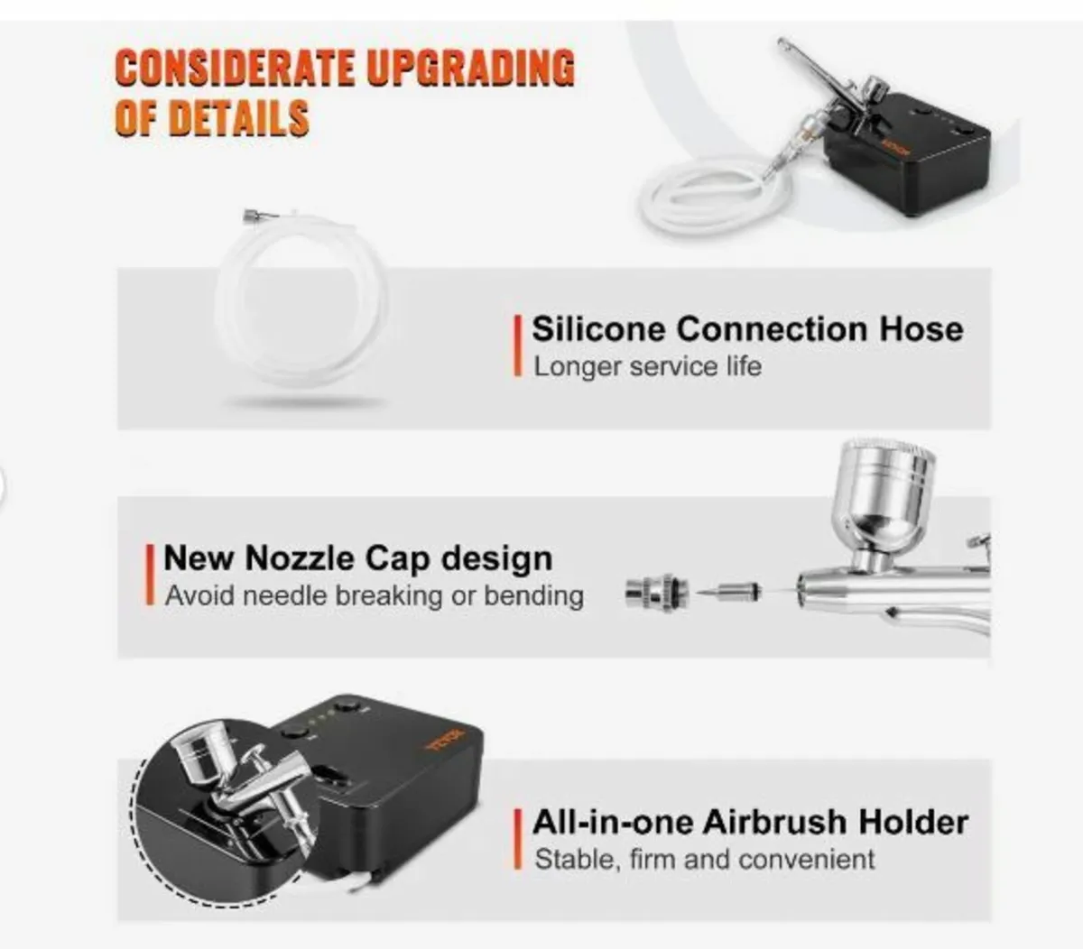 Airbrush Kit, Portable Airbrush Set - Image 2