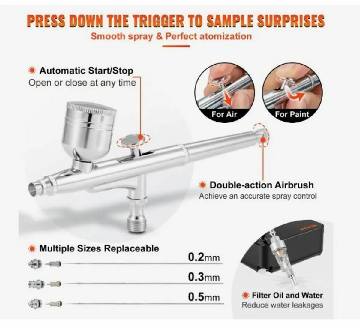 Airbrush Kit, Portable Airbrush Set - Image 3