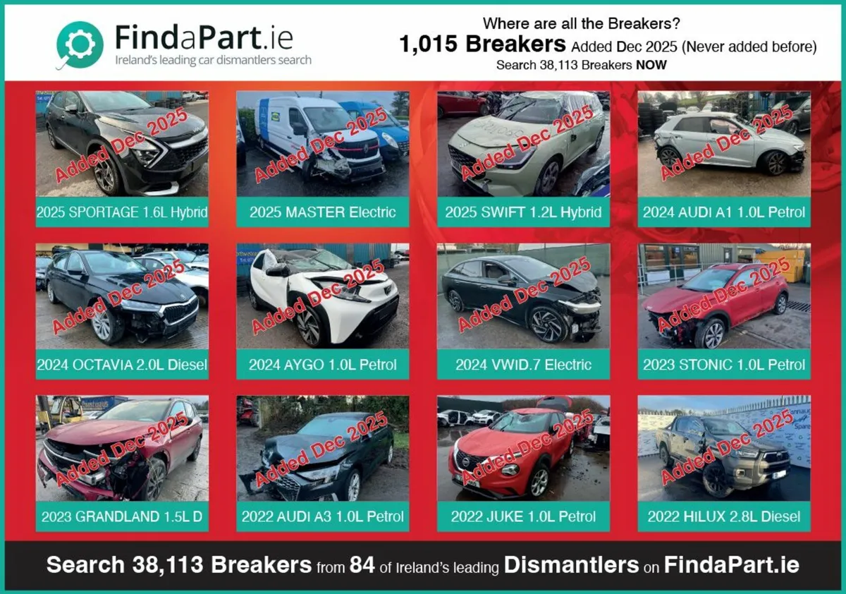 Large Range of Cars/Vans For Breaking/Dismantling - Image 1