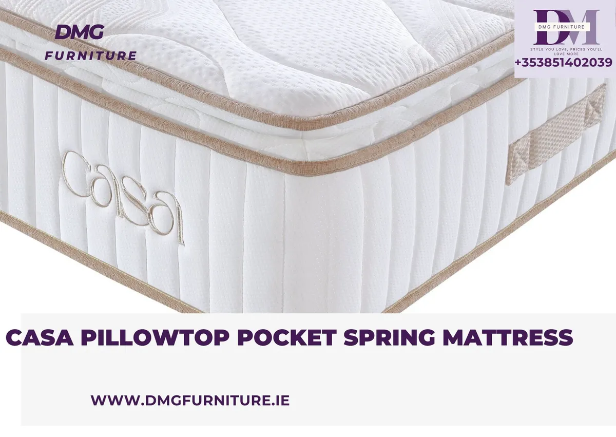 New CASA Pillowtop Pocket Spring Mattress - Image 4